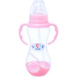 product_image_name-Lucky Baby-Bottle with Anti-Colic Regulator & Handle, 250ml – Pink-1