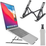 product_image_name-Generic-شنطة ظهر خفيفة متعددة الجيوب مضادة للسرقة + حامل لابتوب ألومنيوم قابل للتعديل + طقم محولات وكابلات USB-C (أسود)-4