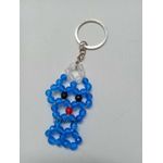 Lantern Blue Beads Keyring