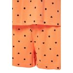 product_image_name-Trendyol-طقم بيجاما مزين بقلب من القطن 100% بألوان برتقالية متعددة - Trendyol-7