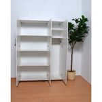 product_image_name-Generic-دولاب خشب تخزين ملابس  - ابيض-1