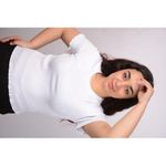 product_image_name-Martina Store-تيشيرت نسائي مضلع من القطن - أبيض-2