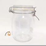 product_image_name-Generic-Glass round clip storage jar, airtight glass jar (500ml size)-3