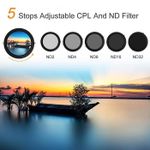 product_image_name-K&F-K&F CPL Variable Fader NDX ND2-ND32 Green Filter - 77mm-6