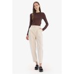 product_image_name-Defacto-Woman Carrot Fit Trousers - Ecru-3