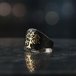 product_image_name-Generic-Solid 925 Sterling Silver Life Tree Men's Ring-2