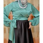 product_image_name-Generic-بلوزة ساتان خضراء باللون النعناعي للنساء-3