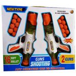 product_image_name-Generic-بندقية كور قطعتين - بالاضافة الى 16 كورة مطاطية اسفنجية - كرتونة كبيرة-1