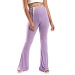 Kady Flare Fit Mauve Solid Pants - image 3