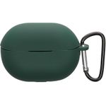 حافظة سماعات متوافقة مع Huawei Freebuds Pro 4 - حافظة سيليكون للحماية - أخضر داكن