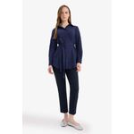 product_image_name-Defacto-تونيك كم طويل منسوج قصة عادية-2