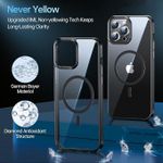 product_image_name-Generic-جراب iPhone 13pro MagSafe أكريليك شفاف – كفر ايفون 13 برو مغناطيسي – دعم الشحن اللاسلكي – مقاوم للصدمات – تصميم نحيف من اكس تيك – لون أسود-2