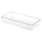 Clear Plastic Rectangular Drawer Organizer Set, Multifunctional Cosmetic Storage Boxes with Classic and Modern Design for Jewelry Storage