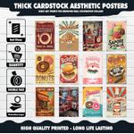 product_image_name-Generic-مجموعة متنوعة من 12 بوستر كلاسيكي للمطبخ، مطبوع على ورق كوشيه لامع بجودة فائقة، فن حديث ونابض بالحياة يعرض أطعمة لذيذة وحلويات ومخبوزات مثالية لغرف الطعام والمقاهي والمطاعم-3