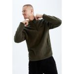 product_image_name-Defacto-Man Stand- Up Collar Standart Fit Sweat Shirt - D.Khaki-2