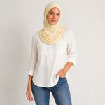 Generic Casual Solid Blouse - White - image 2
