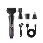 product_image_name-Kemei-4-in-1 Rechargeable Women's Shaver and Eyebrow Trimmer KM-7114-4
