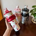 product_image_name-Generic-مج سفر حراري من الفولاذ المقاوم للصدأ مطبوع بغطاء من باندا، 700 ملليلتر-2