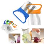 product_image_name-Generic-قطاعة خضروات - قطاعة متعددة الاستخدامات من الفولاذ المقاوم للصدأ مثالية لتقطيع البصل والدجاج والبطاطس والمكونات الطازجة الأخرى مع ثلاثة أدوات عملية لكل طاه منزلي (5 قطع)-1