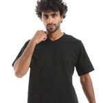 product_image_name-Red Circle-طقم بيجاما بشورت جيوب مائلة - أسود ورمادي فاتح-4