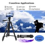 product_image_name-Generic-حامل ثلاثي للهاتف الذكي ، حامل ثلاثي القوائم من الألومنيوم خفيف الوزن مع حامل للهاتف - جهاز تحكم عن بعد يعمل بالبلوتوث - حقيبة حمل للسفر - فيديو - فضئ يوتيوب - التصوير الفوتوغرافي - مدونة فيديو-3