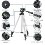 product_image_name-Generic-حامل ثلاثي للهاتف الذكي ، حامل ثلاثي القوائم من الألومنيوم خفيف الوزن مع حامل للهاتف - جهاز تحكم عن بعد يعمل بالبلوتوث - حقيبة حمل للسفر - فيديو - فضئ يوتيوب - التصوير الفوتوغرافي - مدونة فيديو-8