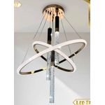 نجف ليد بالريموت اللون اسود