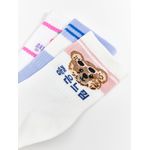 product_image_name-LC Waikiki-Patterned Girl's Ankle Socks 3-Pack-3