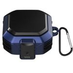 product_image_name-Generic-جراب مع غطاء مدرع مزود بقفل الأمان لسماعة جالكسى بادز برو المقاوم للصدمات مع سلسلة المفاتيح ازرق وأسود - Galaxy Buds 2 Pro 2022 -1