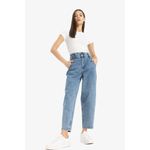 product_image_name-Defacto-Woman Paperbag Trousers - Mid Blue-3
