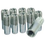 براغي التثبيت Fisher Acmon المجلفنة المصنوعة من الفولاذ المقاوم للصدأ لتغطية 12 مم، حزمة من 10