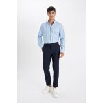 product_image_name-Defacto-Man Polo Neck Modern Fit Long Sleeve Shirt - Blue-1