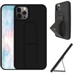 product_image_name-Generic-غطاء خلفي مع مسند متوافق مع iPhone 12 Pro Max، حامل سيارة مغناطيسي، غطاء سيليكون ناعم لراحة المعصم، حماية كاملة، مضاد للبصمات لهاتف iPhone 12 Pro Max (أسود)-1