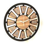 product_image_name-Generic-ساعة حائط مستديرة خشبية حديثة 40 سم بأرقام رومانية-2