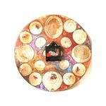 product_image_name-Generic-ساعة حائط ريزن مودرن 30 سم - تصميم جذوع خشب طبيعي هاند ميد - ديكور منزلي راقي-6