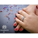 product_image_name-3Diamonds-خاتم 3 دياموند دبل من البلاتين المطلي للنساء مع حجر زركون - فضي-1