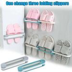 product_image_name-Generic-منظم أحذية  المنزل والحمام للتعليق على الحائط ، 3 في 1 حامل قابل للطي لتعليق الأحذية على الجدار ومنظم مناشف الحمام متعدد الاستخدام .-3