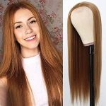 Long straight natural hair - brown