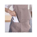 product_image_name-Generic-® Adjustable Apron with Pockets - Towels on Both Sides Stitched Coral Velvet Durable Lines Waterproof Cooking Aprons Suitable for Home Kitchen, BBQ, Restaurant-2