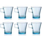 product_image_name-Pasabahce-Pasabahce بشابتشي طقم اكواب شاي كوفارس - 6 اكواب - 250 مل - لون تركواز - منشأ تركي-1