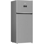 product_image_name-Beko-GLOBAL Fridge Freezer, 420L Gross,367L Net, No-Frost, Brushed Silver, 70 Cm Width, RDNE420K02DXITEG-1