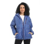 product_image_name-Red Circle-سترة منفخة بغطاء رأس وسوستة مع جيوب - أزرق ملكي-1