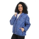 product_image_name-Red Circle-سترة منفخة بغطاء رأس وسوستة مع جيوب - أزرق ملكي-4