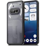 Case Compatible with Nothing Phone 3A, Ultra Thin Mobile Phone Case with Shockproof, Scratch-Resistant, Translucent Matte Protective Case, Anti-Fingerprint TPU (Matt Black)