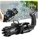 8-Hole Cosmo Electric Bubbles Gun for Toddlers Toys, New Gatling Bubble Machine Outdoor Toys for Boys and Girls (Color AS PER Availability) 3*AA Batteries Required (NOT Included)