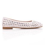 Ice Club Modern White Leather Solid Pattern Flats - image 2