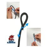 product_image_name-Generic-سوار حبل رمادي داكن مع مشبك معدني من إليغانس أو كيه إم-7