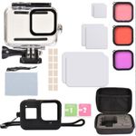 product_image_name-Mania-Suitable for GoPro Hero 8 sports camera underwater diving waterproof case accessory set-1