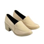 حذاء كلاسيك 5 سم -بيج