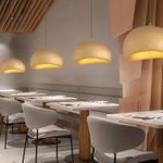 product_image_name-Generic-15.7 Inch Pendant Light Fixture for Kitchen Island Dining Room-Japanese Wabi-Sabi Style Bird Nest Shape Hanging Lamp-Gold-8